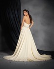 Alfred Angelo Champagne Embellished Strapless Wedding Gown Size 14  1599