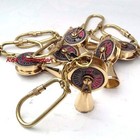 Lot Of 10 Nautical Brass Telegraph Key Chain Vintage Ship Engine Room Telegraph 