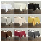 1 10pk Linentablecloth 60 X 126 In Polyester Tablecloths For Wedding Event Party
