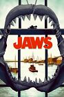 1975 Jaws Movie Poster print Martin Brody Quint Great White Shark         