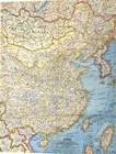 1964-11 November Vintage Map China  Korea  Taiwan National Geographic   367 