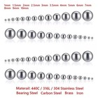 304 Stainless Steel Bearing Balls Precision Solid Ball Bearings 1mm-10mm Dia