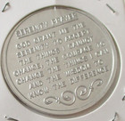 Alcoholics Anonymous 1993 Serenity Prayer Medallion  1 5  Aluminum Token