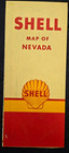 Vintage Shell Nevada Highway Road Map Las Vegas  Reno Tahoe Travel Guide 1956