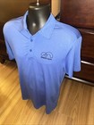Official Miami Open Tennis Polo Shirt Mens Size Medium Blue Short Sleeve