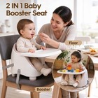 Aloo 2-in-1 Baby Booster Seat For Kitchen Chair Or Floor  Portable Peachy