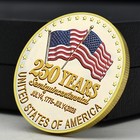 2026 Usa 250th Anniversary Coin - Freedom  Eagle  Flags Golden Challenge Medal
