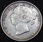 1888 Newfoundland Canada 20 Cent 75k Mintage Very Fine Dets Km 4 Free Shipping