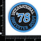 1978 International Harvester Scout Embroidered Patch Black aqua Iron-on Sew-on