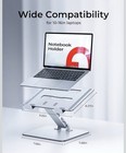 Adjustable Ergonomic Laptop Stand For Desk  Foldable Computer Stand