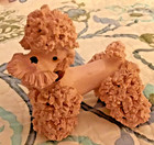 Pink Spaghetti Poodle 1950s Vintage Japan W neck Collar  Repaired