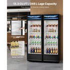 Uimoso Merchandiser Refrigerator 9 7 Cu ft Glass Door Beverage Refrigerator