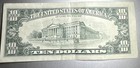 1995  10 Ten Dollar Bill note Multiple Ink Fold Errors During Printing Very Rare