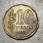 Argentina          Ten  10  Pesos Coin 1978