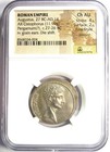 Augustus Ar Cistophorus Tetradrachm Silver Coin 27 Bc - Ngc Choice Au Fine Style