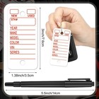 Poly Key Tags Label With Rings Plastic Car Key Chain Tags Lot For Dealer 200 