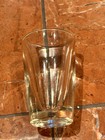 Anchor Hocking Vintage Old Clear 3  Shot Glass Weighted Heavy Thick Barware Euc