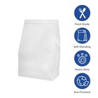 Karat White Paper Bags  2 Lb  2000 Ct     White Paper Grocery   Lunch Bags