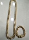 Mens Miami Cuban Link Chain 18k Or 14k Gold Plated Stainless Steel  8mm To 16mm 