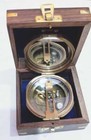 Antique Brunton Compass London Vintage Compass Solid Brass Kelvin Natural Sine 