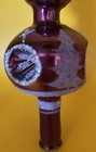 Vintage Mercury Glass Triple Indent Christmas Tree Topper Deep Lavender silver
