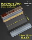 Hardware Cloth 1 2 Inch Mesh 24 In  X 50 Ft  19-gauge  Hot-dip Galvanized