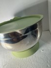 Princess House Stainless Steel Mixing Bowl 10 Quart With Lid   Base