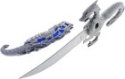 10 Inch Deep Blue Fantasy Dragon Dagger Blade Sword Collectible Knife Display
