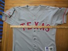 Game Worn Used 1996 Texas Rangers Grey Road Baseball  Jersey  2 Damon Buford