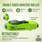 Tape Runner - Double Sided Adhesive With Dispenser 5 Cartridges  Transparent 