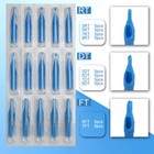 50pcs Sterile Disposable Tattoo Nozzle Tips Needle Tube Mixed Sizes Rt dt ft_sh