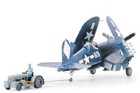Tamiya 1 48 F4u1d Corsair W moto Tug Wwii Plastic Model Airplane Kit  61085