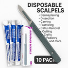 Pack Of 10 Sterile Disposable Scalpels  21-single Use-dissecting  Surgical denta
