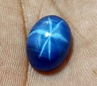 Natural 13 35 Ct Oval Cabochon 6 Rays Linde Blue Star Sapphire Loose Gemstone A 