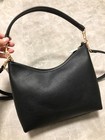 Coach Cr148 Laurel Shoulder Bag Soft Pebble Leather Black Outlet A   Black gold