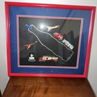 Coca Cola Collectibles - Nagano 1998 Olympics Lapel Pin Set Framed Art Bottle