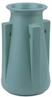 Ebros Teco Art Pottery By Frank Lloyd Wright Matte Vase  buttress 4 - Green 