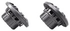 Pair Kicker 45km42 4  Marine Coaxial Speakers With Charcoal And White Grilles