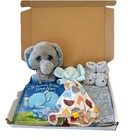 Blue Baby Boy Gift Box  Baby Shower  Newborn Present Welcome Mom   Baby Boy Home
