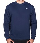 New    Nike Men s Boys Team Club Crew Logo Fleece Cotton Navy Color Size L Large