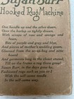 Vintage Ye Sufan Susan Burr Hooked Rug Machine Original Box Instructions Tool