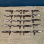 20 X Vintage Antique Copper Tone Cast Iron Carpet Clips Stair Runner Grips Stays