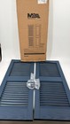 Mid-america 14 5    X 36    Louvered Vinyl Exterior Shutters Pair Classic Blue