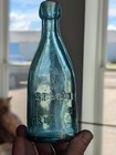 J  Cairnes Frl Blob Top Squat Soda St Louis Bottle