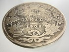 1908 Canada 25 Cents Quarter Km  11 Circulated Coin Ii898