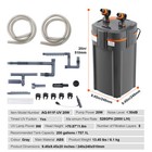 200 Gallon Aquarium Canister Filter 9w Uv Sterilizer 528gph Fish Tank With Pump