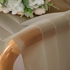 Taupe Sheer Curtains 84 Inches Long 2 Panels Set- Light Filtering Curtains Fo   