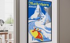 Disneyland  matterhorn Bobsleds  1959 Fantasyland Attraction Poster  36 x54 