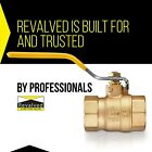 1-1 2    Brass Ball Valve Lead Free Full Port Female Threaded Npt 600 Wog - 2 Pack