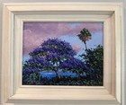 River Jacaranda - Highwaymen Like  Knife Florida Oil Painting Mark Stanford  Coa